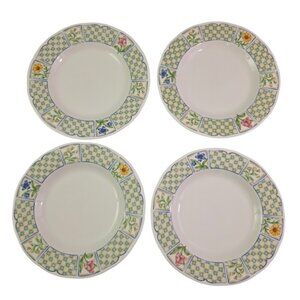 Noritake Homecraft Sonoma Trellis 8.5” Salad Luncheon Plates – Set of 4